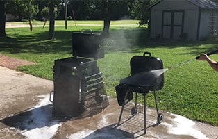 You really can pressure wash your BBQ grill